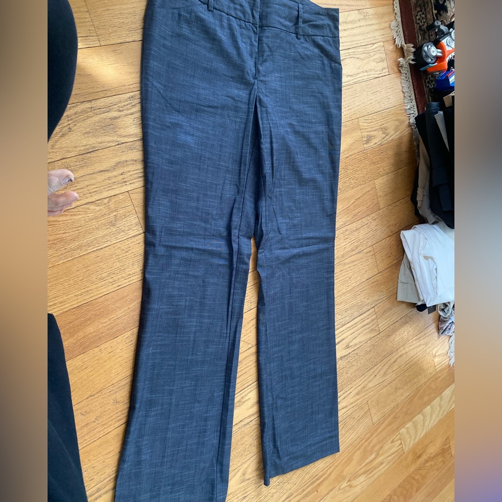 New York and company size 10 tall navy blue work pants